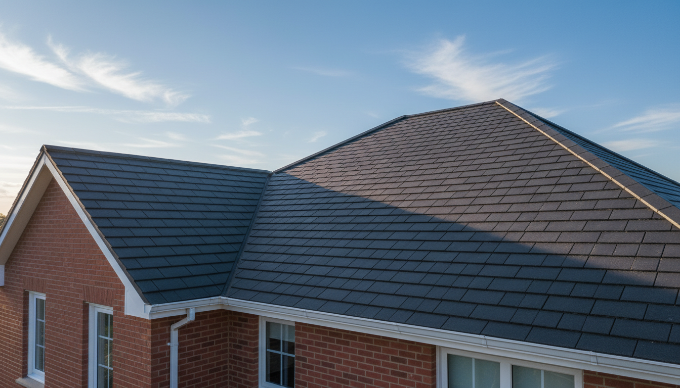 Modern residential roof